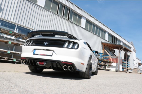 FOX final silencer right/left w/o exhaust flaps - 2x100 Typ 25 - 14+ Ford Mustang (Velocity rear bumper)