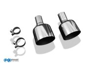 FOX Tailpipes fits to original Final Silencer 1x 160 Typ 10 - 16+ Hyundai i30N PDE/PD Fastback Facelift