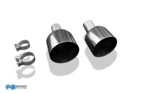 FOX Tailpipes fits to original Final Silencer 1x 160 Typ 10 - 16+ Hyundai i30N PDE/PD Fastback Facelift