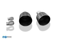 FOX Tailpipes fits to original Final Silencer 1x 160 Typ 10 - 16+ Hyundai i30N PDE/PD Fastback Facelift