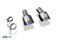 FOX Tailpipes fits to original Final Silencer 1x 130 Typ 14 - 16+ Hyundai i30N PDE/PD Fastback Facelift
