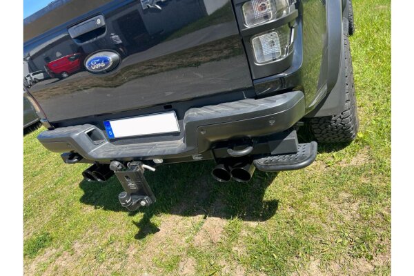 FOX Endschalldämpfer 2x100 Typ 25 schwarz emalliert - 19-21 Ford Raptor Doppelkabine
