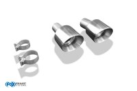 FOX Tailpipes fits to original Final Silencer 1x130 Typ 24 - 16+ Hyundai i30N PDE/PD Fastback Facelift