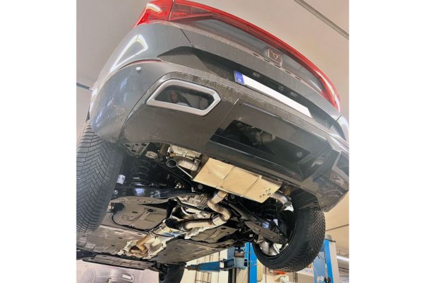 FOX final silencer exit right/left incl. front silencer - tailpipes invissible - 20+ Cupra Formentor KM7 4x4