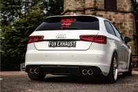 FOX Endschalldämpfer - 2x90 Typ 25 rechts/links - 14+ Audi A3 8V Sportback Quattro