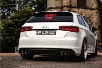 FOX Final Silencer 2x90 Typ 25 - 14+ Audi A3 8V Sportback Quattro