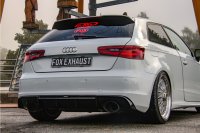 FOX Endschalldämpfer - 160x130 Typ 38 rechts/links - 14+ Audi A3 8V Sportback Quattro