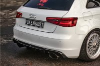 FOX Endschalldämpfer - 160x130 Typ 38 rechts/links - 14+ Audi A3 8V Sportback Quattro