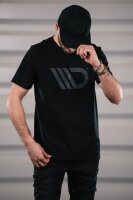 Maxton Design® Black T-Shirt Herren Logo Schwarz S