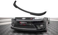 Maxton Design Street Pro Front Ansatz schwarz + Flaps V.1 schwarz Hochglanz - Ford Fiesta ST MK6