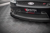 Maxton Design Street Pro Front approach black + Flaps V.1 black gloss - Ford Fiesta ST MK6