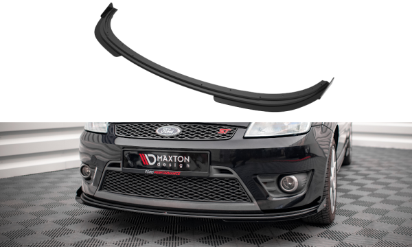 Maxton Design Street Pro Front approach red + Flaps V.1 black gloss - Ford Fiesta ST MK6
