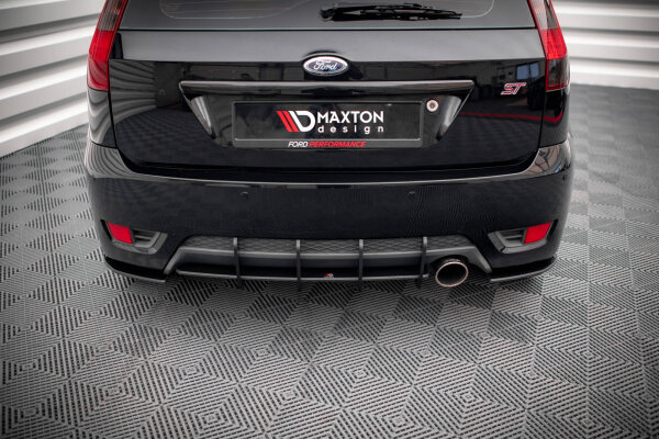 Maxton Design Street Pro Heck Ansatz Flaps Diffusor rot - Ford Fiesta ST MK6