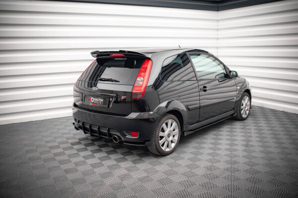 Maxton Design Street Pro Rear approach flaps diffuser red + Flaps black gloss - Ford Fiesta ST MK6