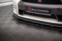 Maxton Design Front Ansatz schwarz Hochglanz - Nissan GTR R35 Facelift