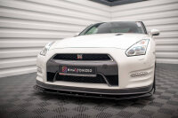 Maxton Design Front Ansatz schwarz Hochglanz - Nissan GTR R35 Facelift