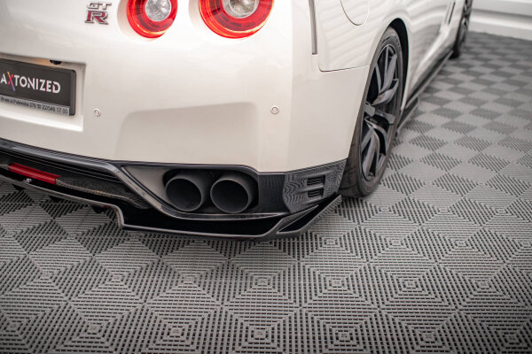 Maxton Design Mittlerer Diffusor DTM Look schwarz Hochglanz - Nissan GTR R35 Facelift