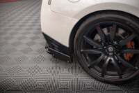 Maxton Design Middle Diffusor + Flaps black gloss - Nissan GTR R35 Facelift