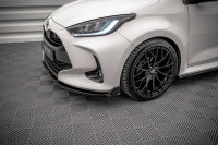 Maxton Design Front Ansatz V.1 + Flaps schwarz Hochglanz - Toyota Yaris MK4