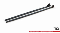 Maxton Design Seitenschweller Ansatz V.1 + Flaps schwarz Hochglanz - Toyota Yaris MK4