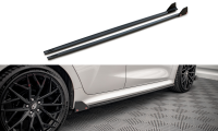 Maxton Design side skirts approach V.1 + Flaps black...