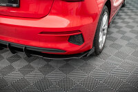 Maxton Design Robust Racing Diffusor black-red + Flaps black gloss - Audi A3 Sportback 8Y