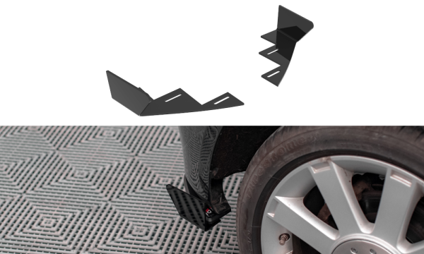 Maxton Design Rear side Flaps black gloss - Ford Fiesta ST MK6
