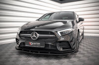 Maxton Design Street Pro Front Ansatz schwarz - Mercedes A35 AMG / AMG-Line Aero Pack W177