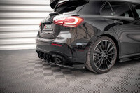 Maxton Design Robust Racing Diffusor black + Flaps black gloss - Mercedes A35 AMG Hatchback Aero Pack W177