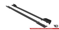 Maxton Design Street Pro side skirts approach black + Flaps black gloss - Mercedes A35 AMG / AMG-Line Aero Pack W177