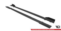 Maxton Design Street Pro side skirts approach black + Flaps black gloss - Mercedes A35 AMG / AMG-Line Aero Pack W177