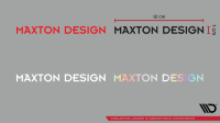 Maxton Design Sticker Red 03 decal The inscription w/o...