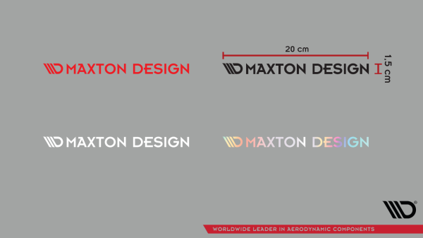 Maxton Design Sticker Holographic 04 decal-Logo in string 20x1,5 cm holographic