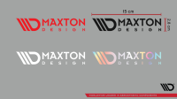 Maxton Design Sticker White 05 Kleiner Logo-Aufkleber...