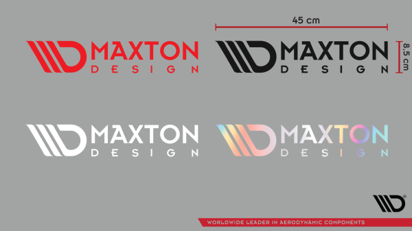 Maxton Design Sticker White 06 large Logo-decal 45x8,5 cm white