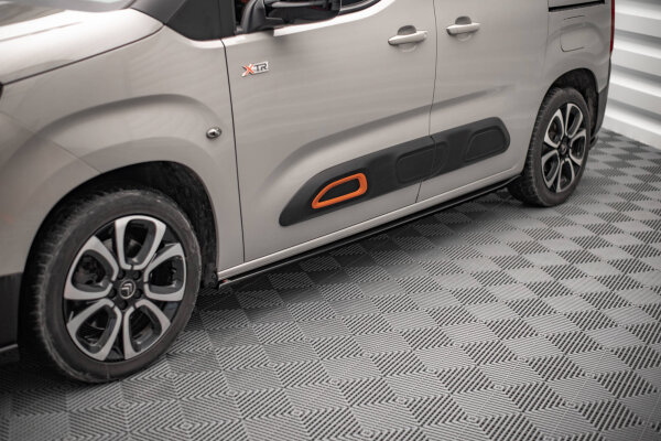 Maxton Design Seitenschweller Ansatz schwarz Hochglanz - Citroen Berlingo MK3