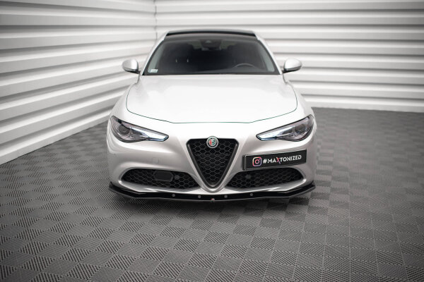 Maxton Design Front Ansatz V.1 schwarz Hochglanz - Alfa Romeo Giulia Sport