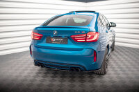 Maxton Design Rear approach flaps diffuser black gloss - BMW X6 M F86