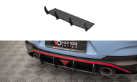 Maxton Design Street Pro Rear bumper black-red - Hyundai I30 N Fastback MK3