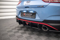 Maxton Design Street Pro Rear bumper black-red - Hyundai I30 N Fastback MK3