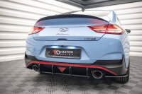 Maxton Design Street Pro Rear bumper black-red - Hyundai I30 N Fastback MK3