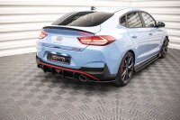 Maxton Design Street Pro Heck Ansatz Flaps Diffusor rot - Hyundai I30 N Fastback MK3