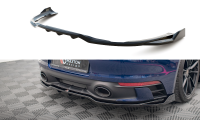Maxton Design Mittlerer Diffusor DTM Look V.2 schwarz Hochglanz - Porsche 911 Carrera Aero 992