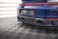 Maxton Design Mittlerer Diffusor DTM Look V.2 schwarz Hochglanz - Porsche 911 Carrera Aero 992