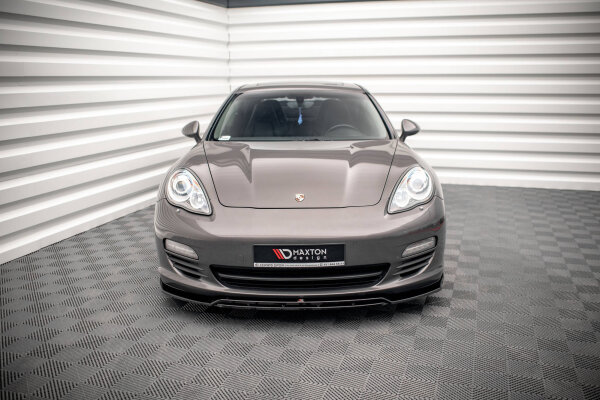 Maxton Design Front Ansatz V.1 schwarz Hochglanz - Porsche Panamera / Panamera Diesel 970