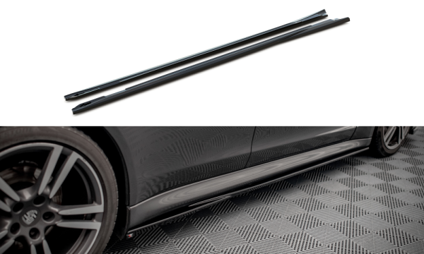 Maxton Design side skirts approach V.1 black gloss - Porsche Panamera / Panamera Diesel 970