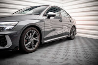 Maxton Design Side Flaps black gloss - Audi S3/A3 S-Line 8Y