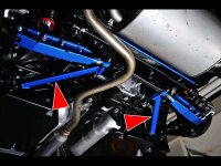 Cusco Strebe hinten unten 2x 2-Punkt - Subaru BRZ /...