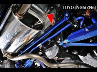 Cusco Rear Lower Bar 2-Point - Subaru BRZ ZC6 / 09-13...