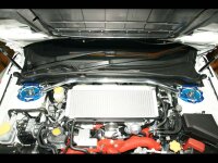 Cusco Domstrebe vorn oben 2-Punkt Type OS (Type-1) - 09-13 Subaru Forester SH9 / 08-14 Subaru Impreza GH/GR/GV